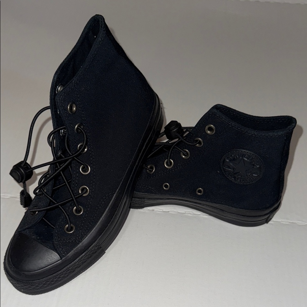 Black High-Top Women's Sneakers